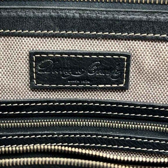 Dooney & Bourke Medium Black Florentine Vacchetta Leather East/West Satchel - Picture 13 of 16